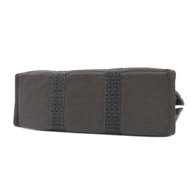 エルメス HERMES エールライントート GM グレー キャンバス トートバッグ シルバー金具 鍵・カデナ欠品