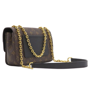 ルイヴィトン LOUIS VUITTON サック マルソー M46126 モノグラム モノグラムキャンバス ショルダーバッグ ゴールド金具 茶 黒 チェーンショルダー