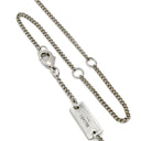 ルイヴィトン LOUIS VUITTON リングネックレス モノグラム M62485 シルバー メタル ネックレス ペンダント ロゴ ラウンドプレート リング モノグラム