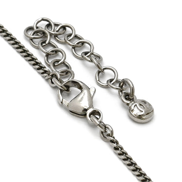 シャネル CHANEL ひし形 ラインストーン ペンダント A37251 シルバー メタル ラインストーン ネックレス