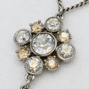 シャネル CHANEL ひし形 ラインストーン ペンダント A37251 シルバー メタル ラインストーン ネックレス