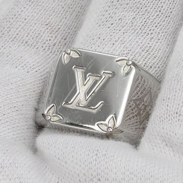 ルイヴィトン LOUIS VUITTON シグネットリング M62487 シルバー メタル 14038 リング 指輪 19号