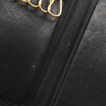 シャネル CHANEL ココマーク キーケース A13502 ブラック レザー キャビアスキン キーケース ゴールド金具 黒 6連 6本
