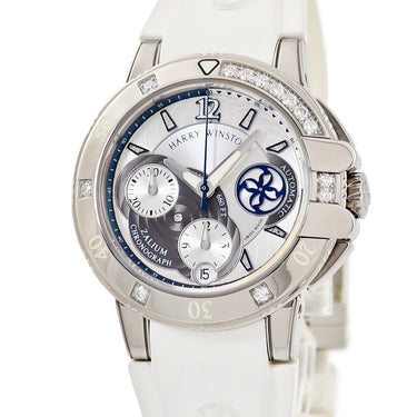 腕時計 ハリーウィンストン Harry Winston オーシャン スポーツ クロノグラフ 411/LCA38Z 自動巻き メンズ レディース 純正ダイヤ ZALIUM