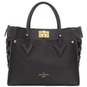 ルイヴィトン LOUIS VUITTON オンマイサイド MM M53826 ノワール カーフ ツイストカーフレザー 2WAYバッグ ゴールド金具 トート ショルダー 黒