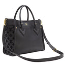 ルイヴィトン LOUIS VUITTON オンマイサイド MM M53826 ノワール カーフ ツイストカーフレザー 2WAYバッグ ゴールド金具 トート ショルダー 黒
