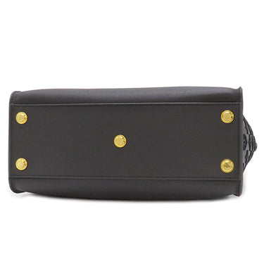 ルイヴィトン LOUIS VUITTON オンマイサイド MM M53826 ノワール カーフ ツイストカーフレザー 2WAYバッグ ゴールド金具 トート ショルダー 黒