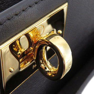 ルイヴィトン LOUIS VUITTON オンマイサイド MM M53826 ノワール カーフ ツイストカーフレザー 2WAYバッグ ゴールド金具 トート ショルダー 黒