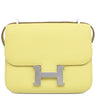 エルメス HERMES コンスタンス3 ミニ ミロワール リモンチェッロ シェーブル ショルダーバッグ シルバー金具 新品 未使用 黄色