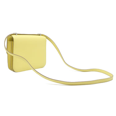 エルメス HERMES コンスタンス3 ミニ ミロワール リモンチェッロ シェーブル ショルダーバッグ シルバー金具 新品 未使用 黄色