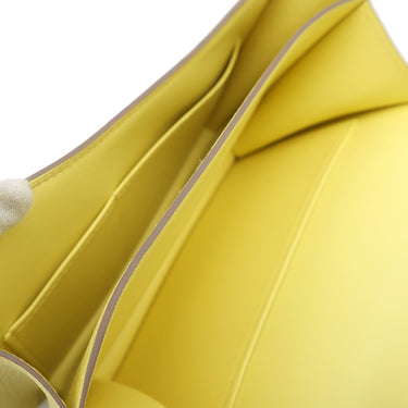 エルメス HERMES コンスタンス3 ミニ ミロワール リモンチェッロ シェーブル ショルダーバッグ シルバー金具 新品 未使用 黄色