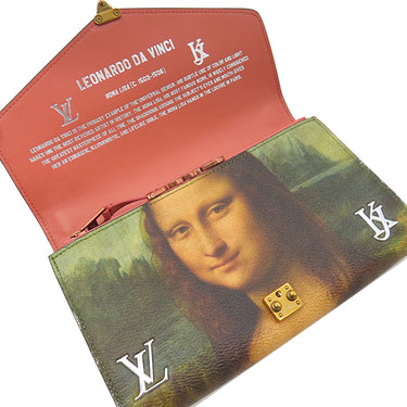 ルイヴィトン LOUIS VUITTON ポシェット チェーン M64626 マルチカラー PVCコーティングキャンバス ショルダーバッグ シルバー金具 マスターズコレクション ダヴィンチ モナリザ