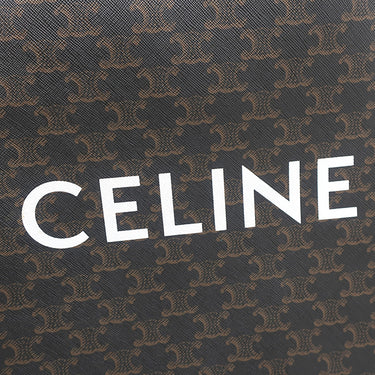 セリーヌ CELINE スモール バーティカル カバ 191542BZK タン レザー トリオンフキャンバス 2WAYバッグ ゴールド金具 茶 ハンドバッグ ショルダー