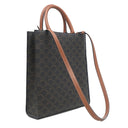 セリーヌ CELINE スモール バーティカル カバ 191542BZK タン レザー トリオンフキャンバス 2WAYバッグ ゴールド金具 茶 ハンドバッグ ショルダー