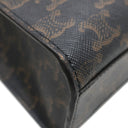 セリーヌ CELINE スモール バーティカル カバ 191542BZK タン レザー トリオンフキャンバス 2WAYバッグ ゴールド金具 茶 ハンドバッグ ショルダー