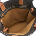 セリーヌ CELINE スモール バーティカル カバ 191542BZK タン レザー トリオンフキャンバス 2WAYバッグ ゴールド金具 茶 ハンドバッグ ショルダー