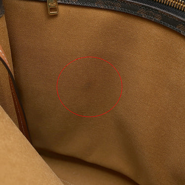 セリーヌ CELINE スモール バーティカル カバ 191542BZK タン レザー トリオンフキャンバス 2WAYバッグ ゴールド金具 茶 ハンドバッグ ショルダー