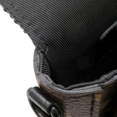 ルイヴィトン LOUIS VUITTON Sロック ヴェルティカル ウェアラブル ウォレット M82535 モノグラムマカサー レザー モノグラムマカサー ショルダーバッグ ブラック金具 茶 斜め掛け