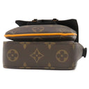 ルイヴィトン LOUIS VUITTON Sロック ヴェルティカル ウェアラブル ウォレット M82535 モノグラムマカサー レザー モノグラムマカサー ショルダーバッグ ブラック金具 茶 斜め掛け