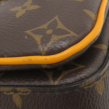 ルイヴィトン LOUIS VUITTON Sロック ヴェルティカル ウェアラブル ウォレット M82535 モノグラムマカサー レザー モノグラムマカサー ショルダーバッグ ブラック金具 茶 斜め掛け