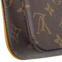 ルイヴィトン LOUIS VUITTON Sロック ヴェルティカル ウェアラブル ウォレット M82535 モノグラムマカサー レザー モノグラムマカサー ショルダーバッグ ブラック金具 茶 斜め掛け