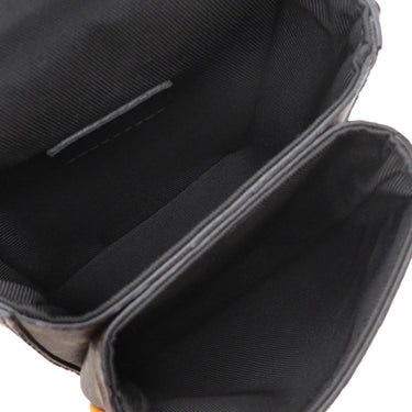 ルイヴィトン LOUIS VUITTON Sロック ヴェルティカル ウェアラブル ウォレット M82535 モノグラムマカサー レザー モノグラムマカサー ショルダーバッグ ブラック金具 茶 斜め掛け
