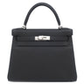 エルメス HERMES ケリー28 内縫い ブラック トゴ 2WAYバッグ シルバー金具 黒 ショルダー