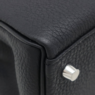 エルメス HERMES ケリー28 内縫い ブラック トゴ 2WAYバッグ シルバー金具 黒 ショルダー