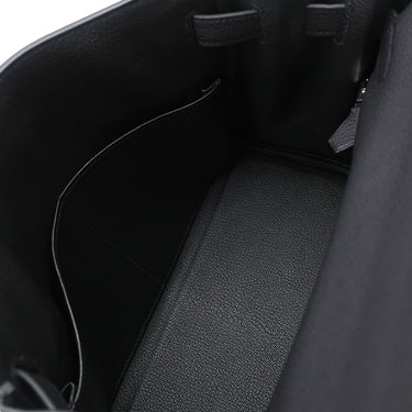 エルメス HERMES ケリー28 内縫い ブラック トゴ 2WAYバッグ シルバー金具 黒 ショルダー