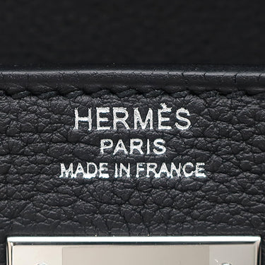 エルメス HERMES ケリー28 内縫い ブラック トゴ 2WAYバッグ シルバー金具 黒 ショルダー