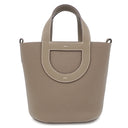エルメス HERMES インザループ18 エトゥープ トリヨンクレマンス ヴォースイフト ハンドバッグ シルバー金具 グレージュ