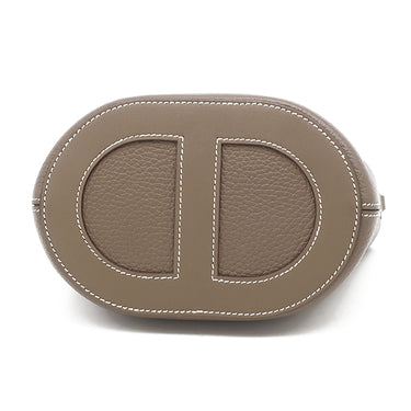 エルメス HERMES インザループ18 エトゥープ トリヨンクレマンス ヴォースイフト ハンドバッグ シルバー金具 グレージュ
