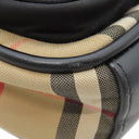 バーバリー BURBERRY ヴィンテージ チェック クロスボディ バッグ 8023381 アーカイブベージュ コットン レザー ショルダーバッグ シルバー金具 黒 赤 斜め掛け