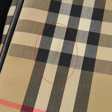 バーバリー BURBERRY ヴィンテージ チェック クロスボディ バッグ 8023381 アーカイブベージュ コットン レザー ショルダーバッグ シルバー金具 黒 赤 斜め掛け
