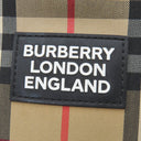 バーバリー BURBERRY ヴィンテージ チェック クロスボディ バッグ 8023381 アーカイブベージュ コットン レザー ショルダーバッグ シルバー金具 黒 赤 斜め掛け