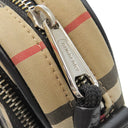 バーバリー BURBERRY ヴィンテージ チェック クロスボディ バッグ 8023381 アーカイブベージュ コットン レザー ショルダーバッグ シルバー金具 黒 赤 斜め掛け