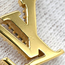 ルイヴィトン LOUIS VUITTON LV アイコニック M00596 ゴールド GP ストラス ネックレス ロゴ モノグラムフラワー LVイニシャル LVサークル