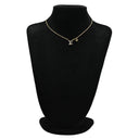 ルイヴィトン LOUIS VUITTON LV アイコニック M00596 ゴールド GP ストラス ネックレス ロゴ モノグラムフラワー LVイニシャル LVサークル