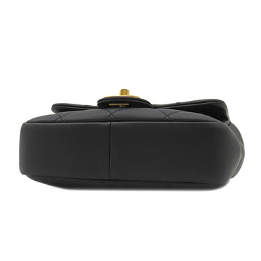 シャネル CHANEL マトラッセ トップハンドル スモール AS1357 ブラック カーフ 2WAYバッグ マットゴールド金具 黒 チェーンショルダー