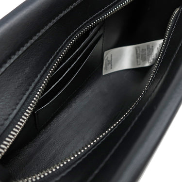 バーバリー BURBERRY BTロゴ レザー ショルダー ブラック レザー 2WAYバッグ シルバー金具 黒 白 ショルダー クラッチ