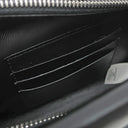 バーバリー BURBERRY BTロゴ レザー ショルダー ブラック レザー 2WAYバッグ シルバー金具 黒 白 ショルダー クラッチ