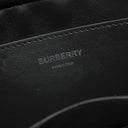 バーバリー BURBERRY BTロゴ レザー ショルダー ブラック レザー 2WAYバッグ シルバー金具 黒 白 ショルダー クラッチ
