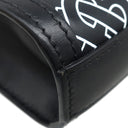 バーバリー BURBERRY BTロゴ レザー ショルダー ブラック レザー 2WAYバッグ シルバー金具 黒 白 ショルダー クラッチ