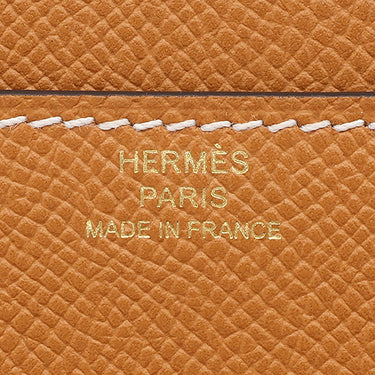 エルメス HERMES コンスタンス ロング トゥー ゴー トフィ ヴォーエプソン 長財布 ゴールド金具 茶 二つ折り財布