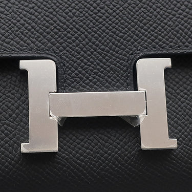 エルメス HERMES コンスタンス ロング トゥー ゴー ブラック ヴォーエプソン 長財布 シルバー金具 新品 未使用 黒 二つ折り財布