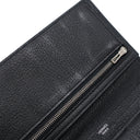 エルメス HERMES ベアンスフレ ブラック シェブルミゾル 長財布 シルバー金具 黒 二つ折り財布
