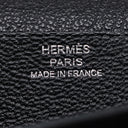 エルメス HERMES ベアンスフレ ブラック シェブルミゾル 長財布 シルバー金具 黒 二つ折り財布