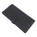 エルメス HERMES ベアンスフレ ブラック シェブルミゾル 長財布 シルバー金具 黒 二つ折り財布