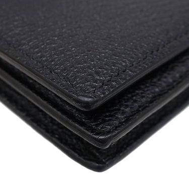 エルメス HERMES ベアンスフレ ブラック シェブルミゾル 長財布 シルバー金具 黒 二つ折り財布