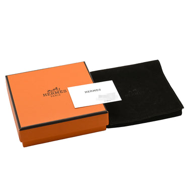 エルメス HERMES リヴァル ドゥブルトゥール ブラック レザー メタル ブレスレット シルバー金具 レザーブレス 二重 二連 スタッズ